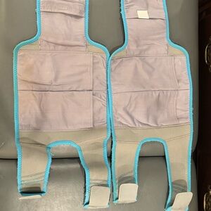 Gray and Blue Vive Knee Brace Pair like new